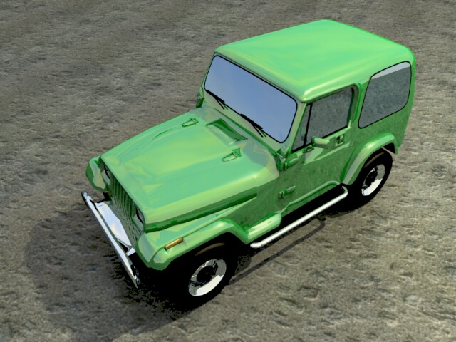 transformers green jeep